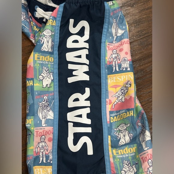 Disney Star Wars Boy's Swim Trunks Size 7/8 - Picture 3 of 8